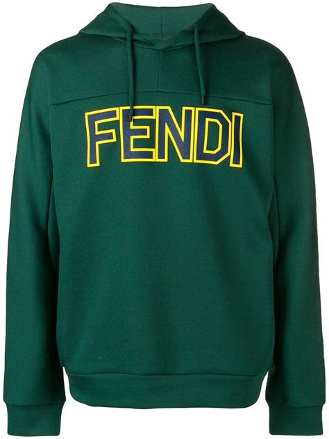 fendi green hoodie|Fendi hoodie selfridges.